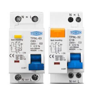 TOMZN TPNL series 10-63A  230V 1P+N RCBO MCB